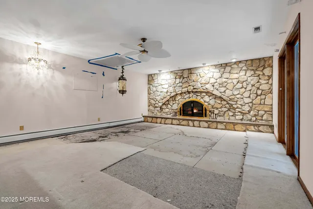 a view of a patio with swimming pool table and chairs
