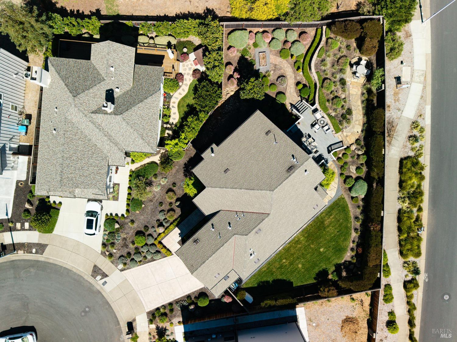3726 Cannes Place Santa Rosa, CA 95403 - Photo 66 of 69 Aeiral view form directly above 3726 Cannes Place.