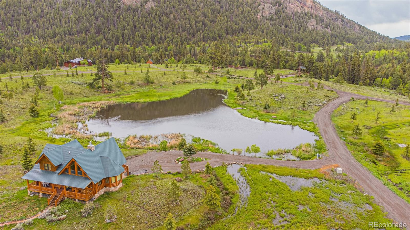 River Run Drive Antonito, CO 81120 - Photo 19 of 22 an aerial view of residential houses with outdoor space and swimming pool