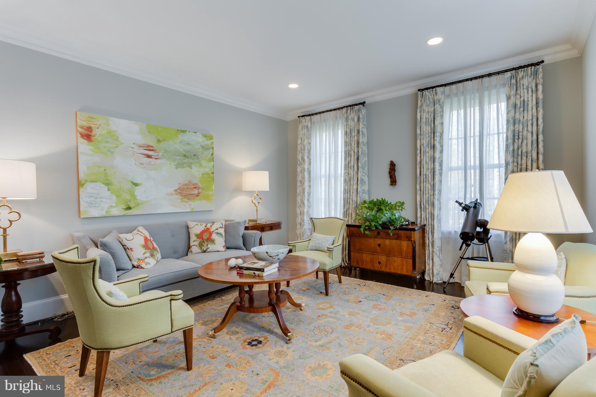 8713 Burdette Road Bethesda, MD 20817 - Photo 5 of 30 Elegant Living Room