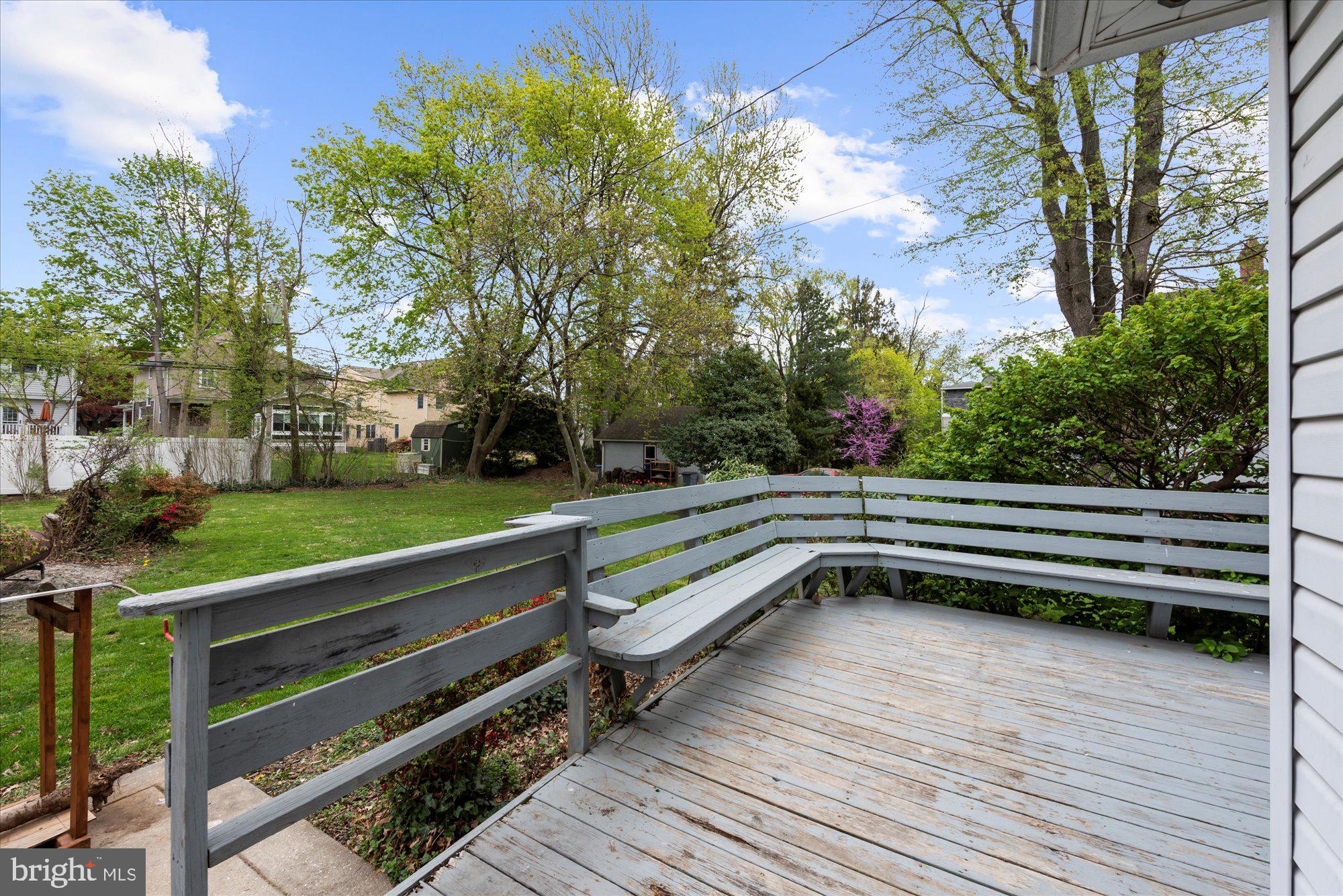 305 Lansdowne Road Havertown, PA 19083 - Photo 23 of 45 a view of a bench in a yard