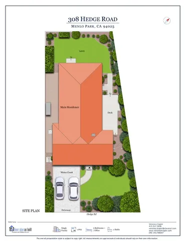 $2,095,000 | 308 Hedge Road, Menlo Park, CA 94025