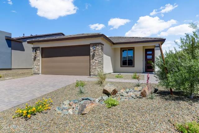 a front view of a house