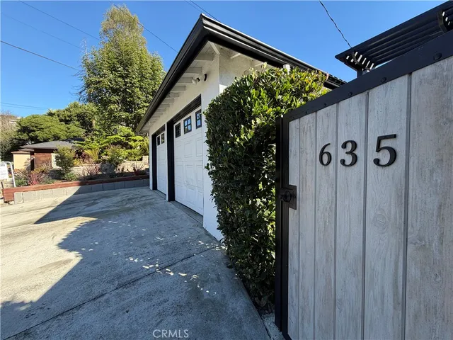 a backyard of a house