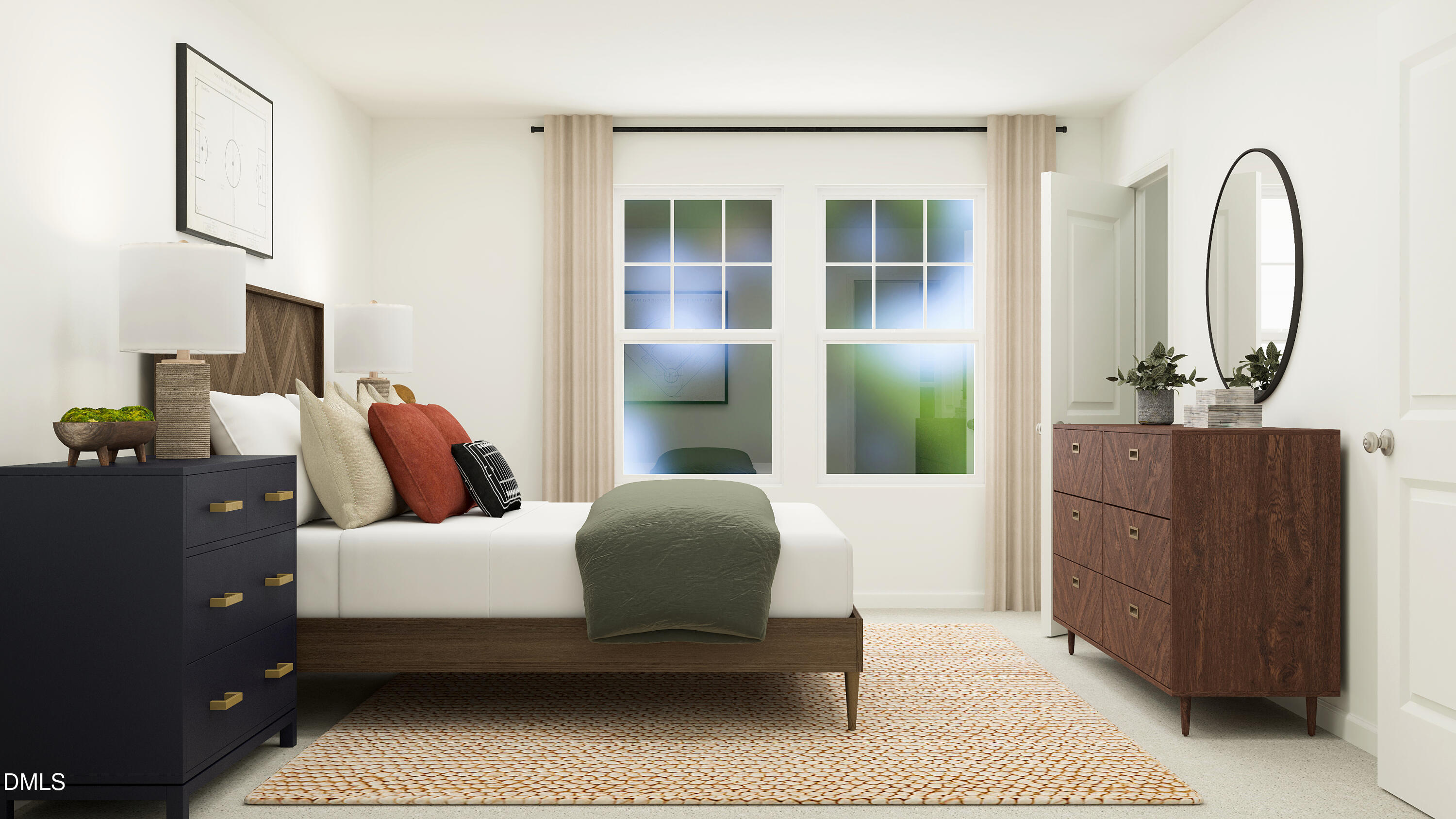 121 Tree Moss Court Rolesville, NC 27571 - Photo 12 of 22 a bedroom with a bed and a dresser