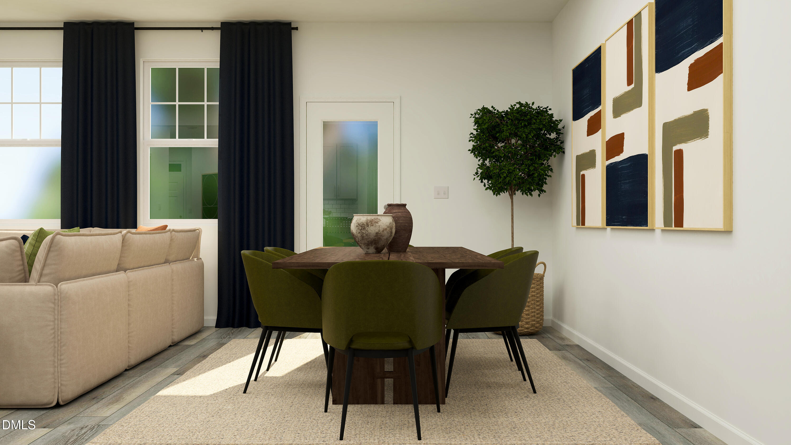 121 Tree Moss Court Rolesville, NC 27571 - Photo 3 of 22 a living room with furniture and a potted plant