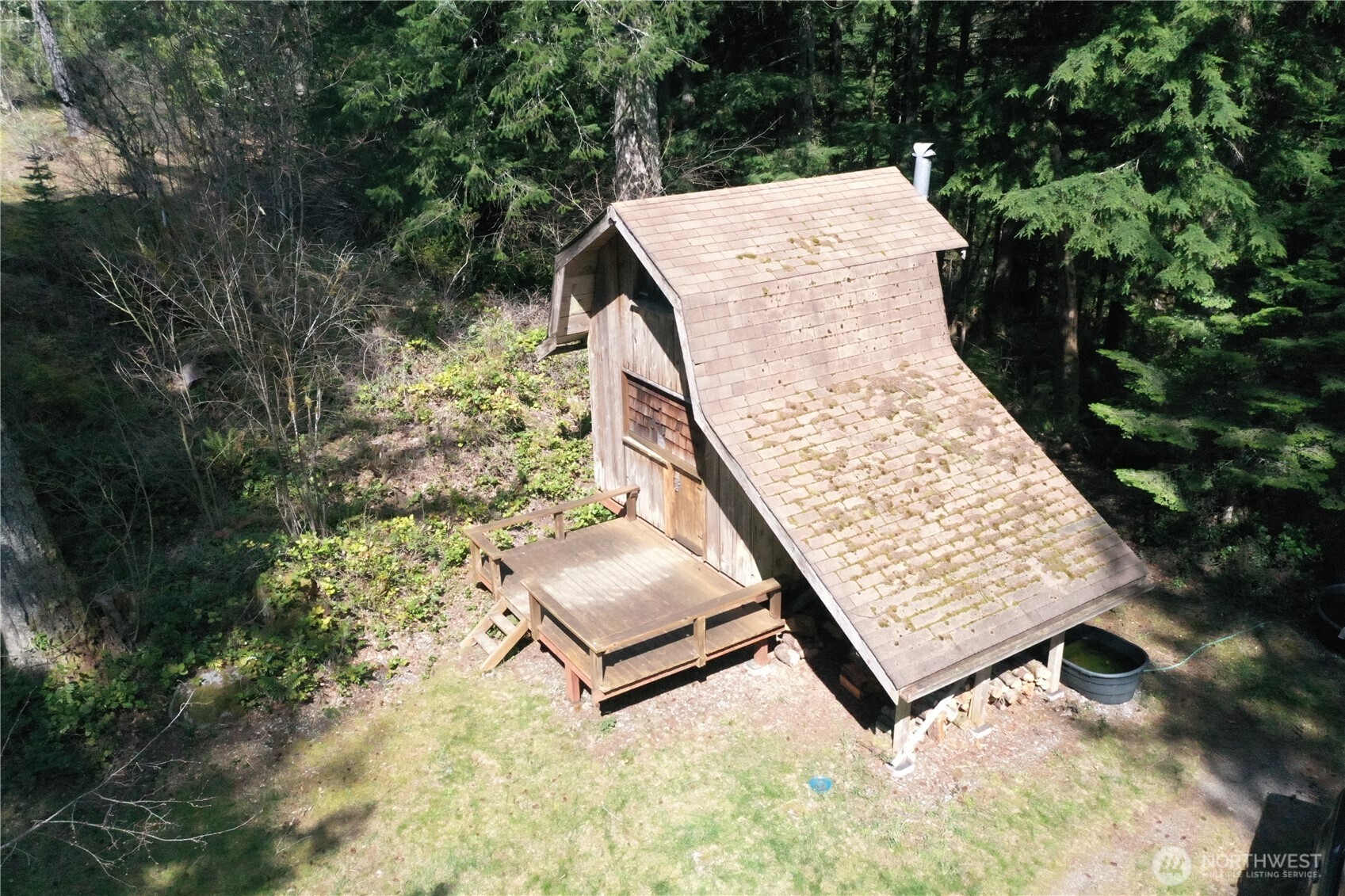 15327 May Creek Road Gold Bar, WA 98251 - Photo 13 of 35 an aerial view of a house with yard and staircase