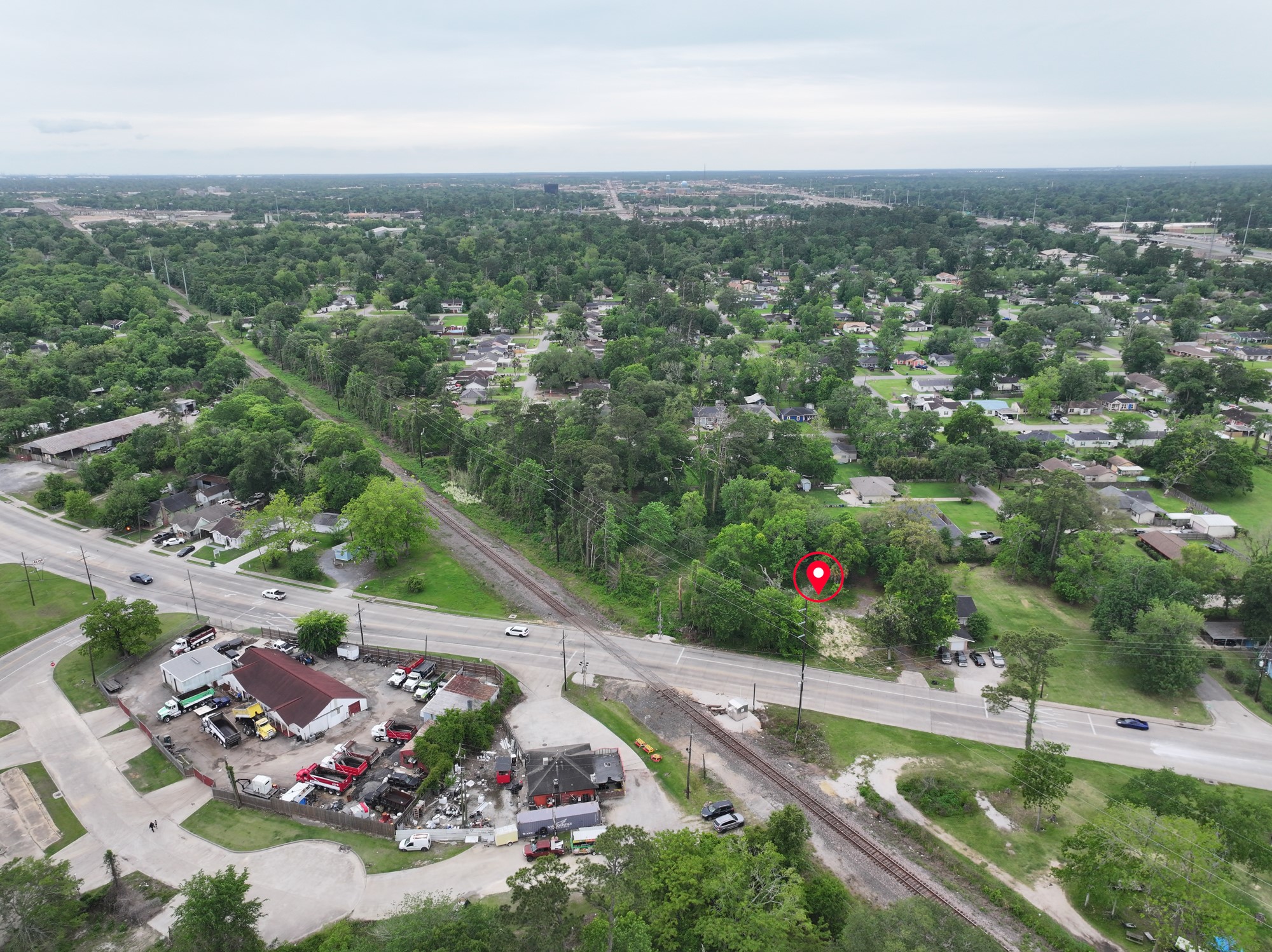 3665 Concord Road Beaumont, TX 77703 - Photo 4 of 13 an aerial view of a city with lots of residential buildings