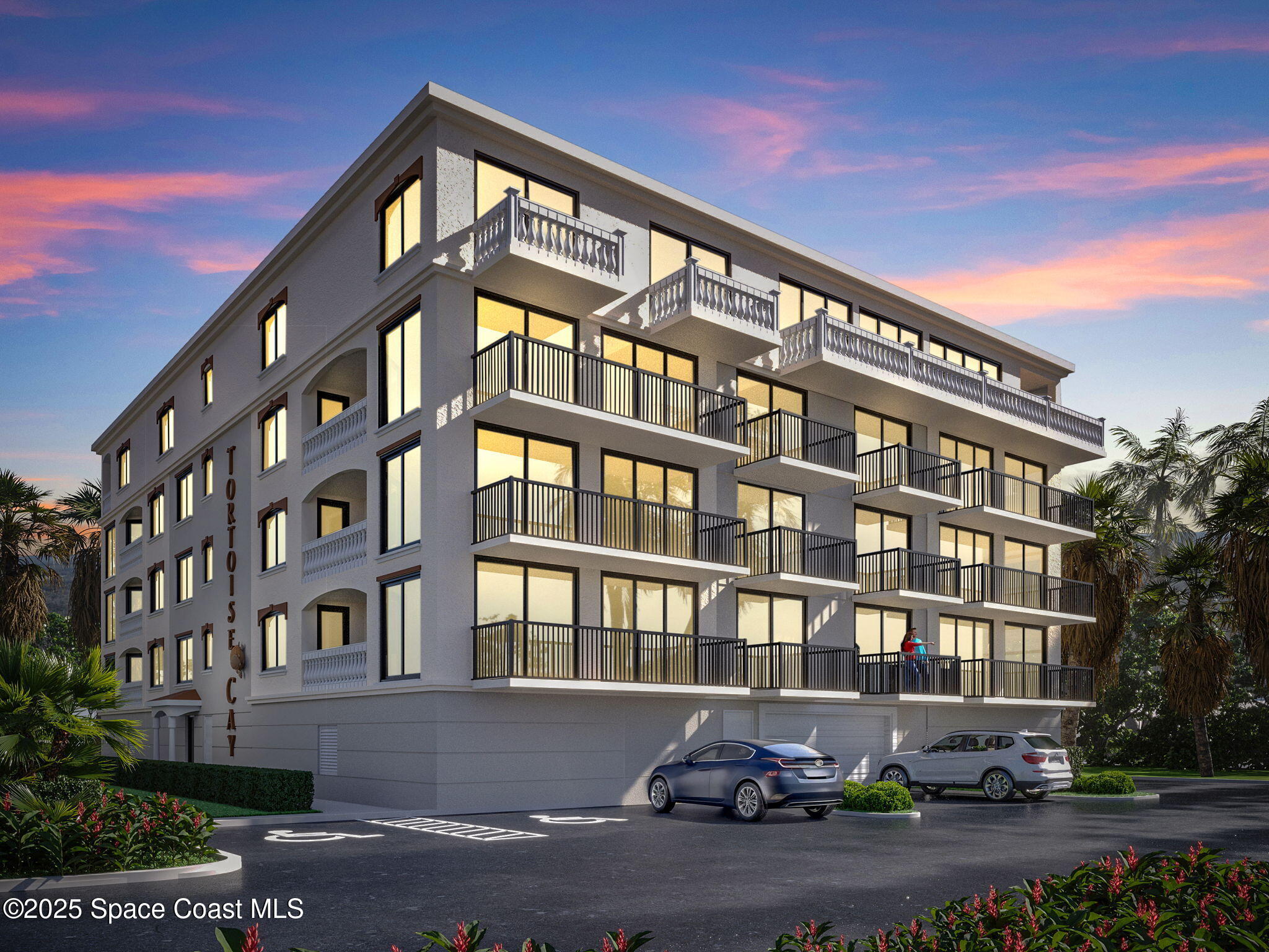 a front view of a building