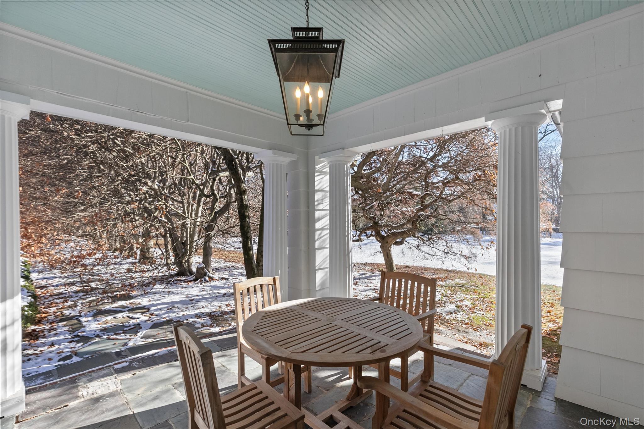 36 Revolutionary Road Briarcliff Manor, NY 10510 - Photo 41 of 50 Covered Patio overlooking rear yard and gardens