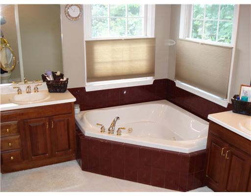 336 South Ritter Sewickley, PA 15143 - Photo 12 of 17 Master Bath/Spa. THE MASTER BATH/ SPA HAS A JET TUB WITH CERMANIC TILE FLOORING AND ACCENTS. A FULL SHOWER, TWO SEPARATE SINKS AND PRIVATE TOILET ROOM ACCESSED BY A POCKET DOOR COMPRISE THIS SPACE.
