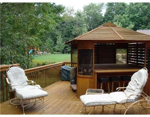 336 South Ritter Sewickley, PA 15143 - Photo 14 of 17 Patio/Deck. THE NEWLY STAINED DECK AND BBQ AREA OVERLOOKS THE PRIVATE WOODED BACKYARD AND GARDENS.