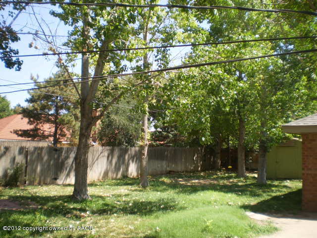 6202 Calumet Road Amarillo, TX 79106 - Photo 12 of 13 a backyard of a house with lots of green space