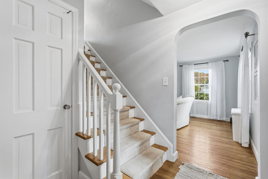 42 Redstone Drive Springfield, MA 01118 - Photo 3 of 37 a view of an entryway with wooden floor
