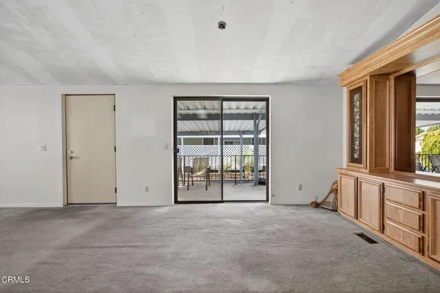 a view of an empty room