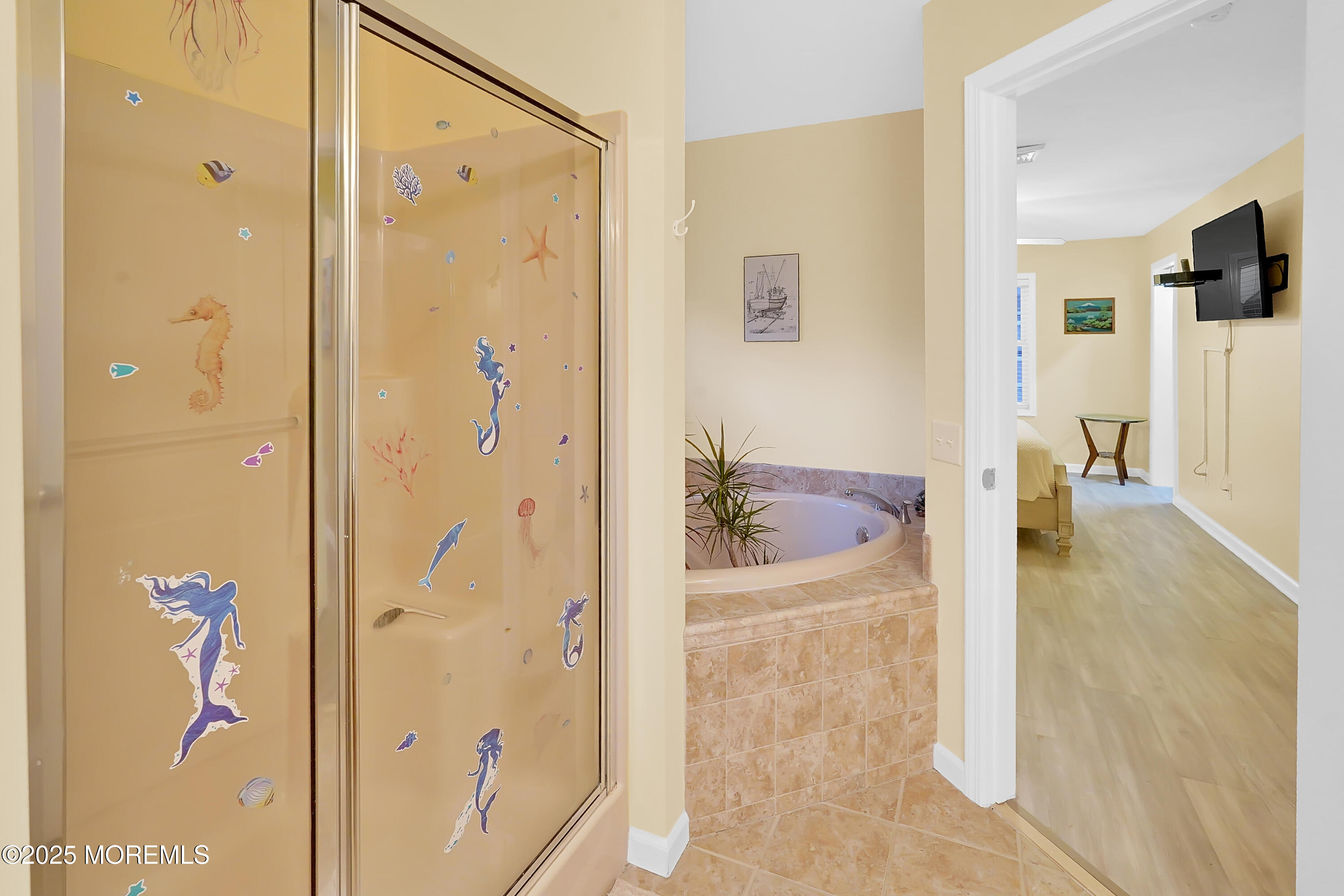 419 Coolidge Avenue Seaside Heights, NJ 08751 - Photo 12 of 82 a bathroom with a shower and a tub