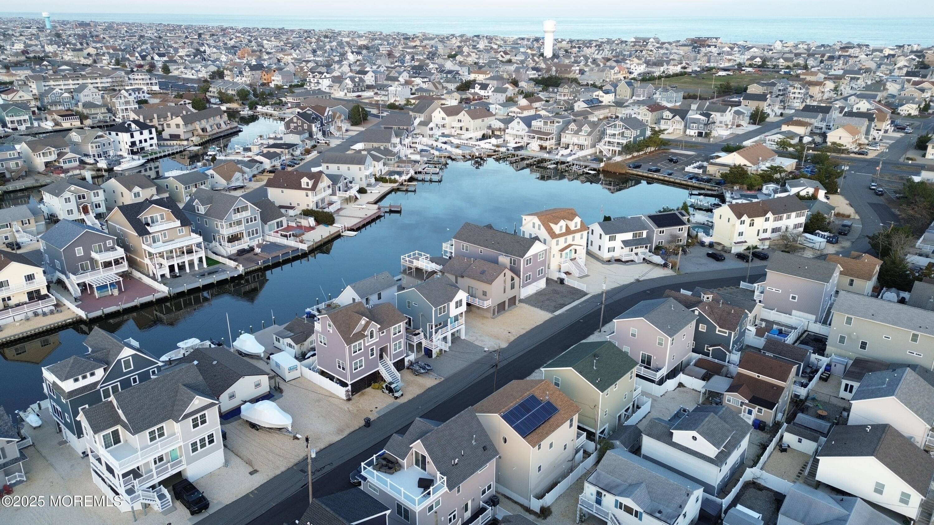 419 Coolidge Avenue Seaside Heights, NJ 08751 - Photo 28 of 82 an aerial view of a city with lake view