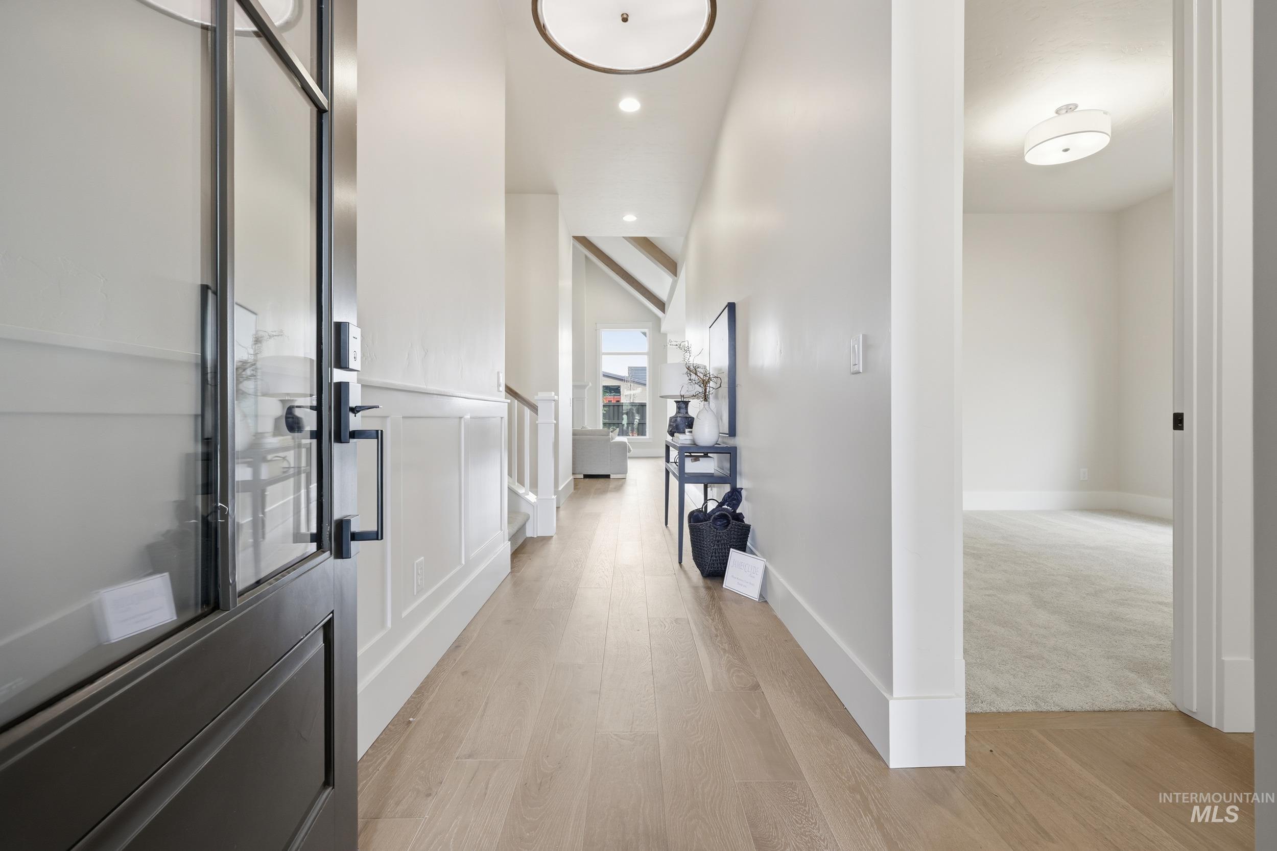 6513 South Utmost Way Meridian, ID 83642 - Photo 26 of 47 Foyer with light wood finished floors and recessed lighting