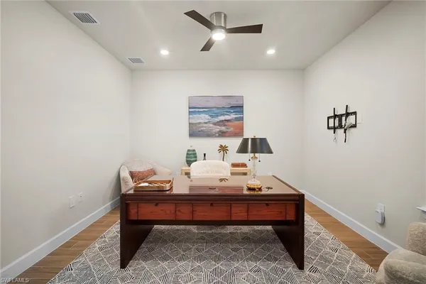 a room with furniture and window