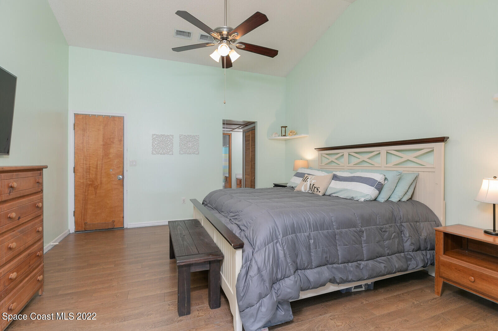 6385 Banks Avenue Cocoa, FL 32927 - Photo 41 of 47 a bedroom with a bed and a dresser