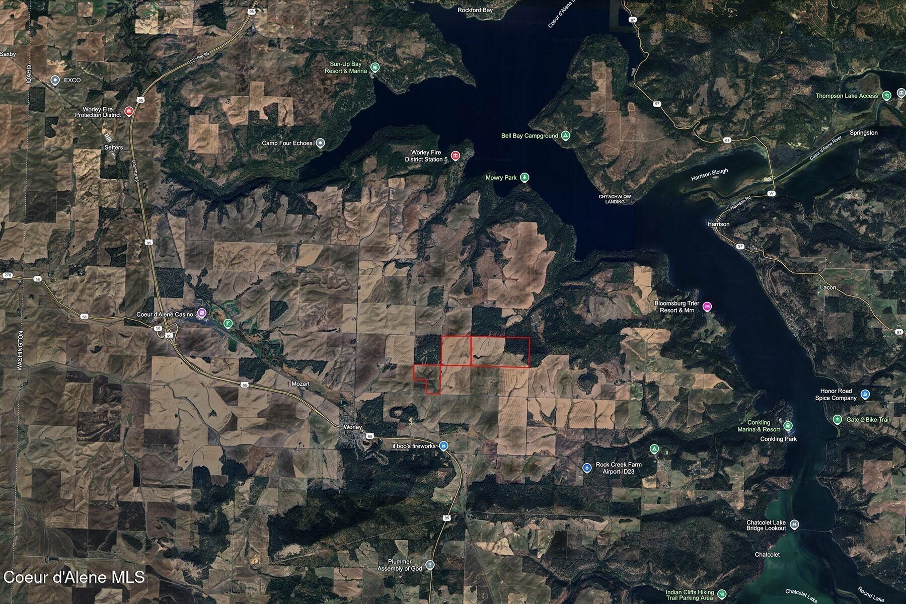 8597 West Rolling Hills Road Worley, ID 83876 - Photo 45 of 45 Proximity map