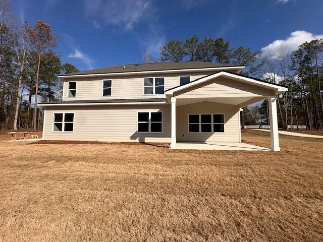 front view of a house with a porch