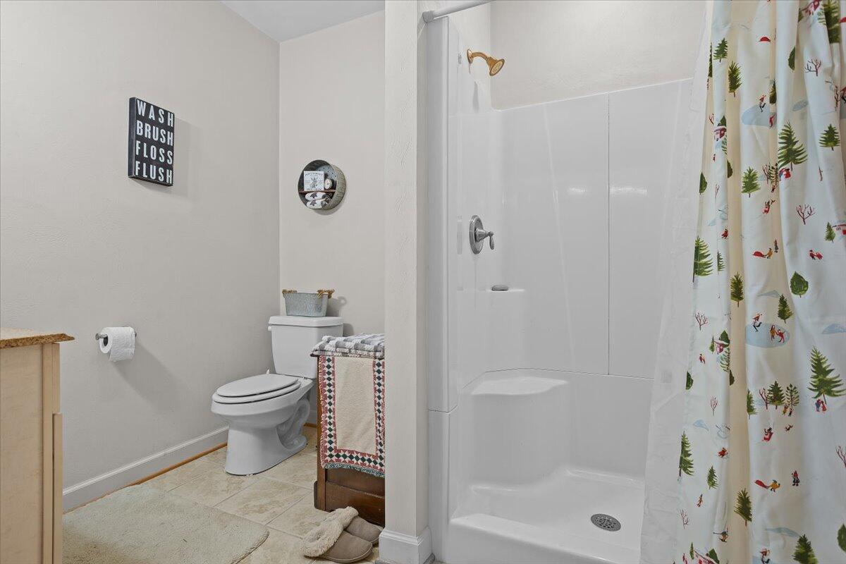 360 Maple Ridge Lane Fincastle, VA 24090 - Photo 40 of 77 a bathroom with a toilet and a shower