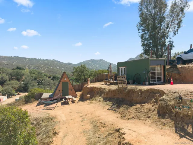 a view of outdoor space with seating area