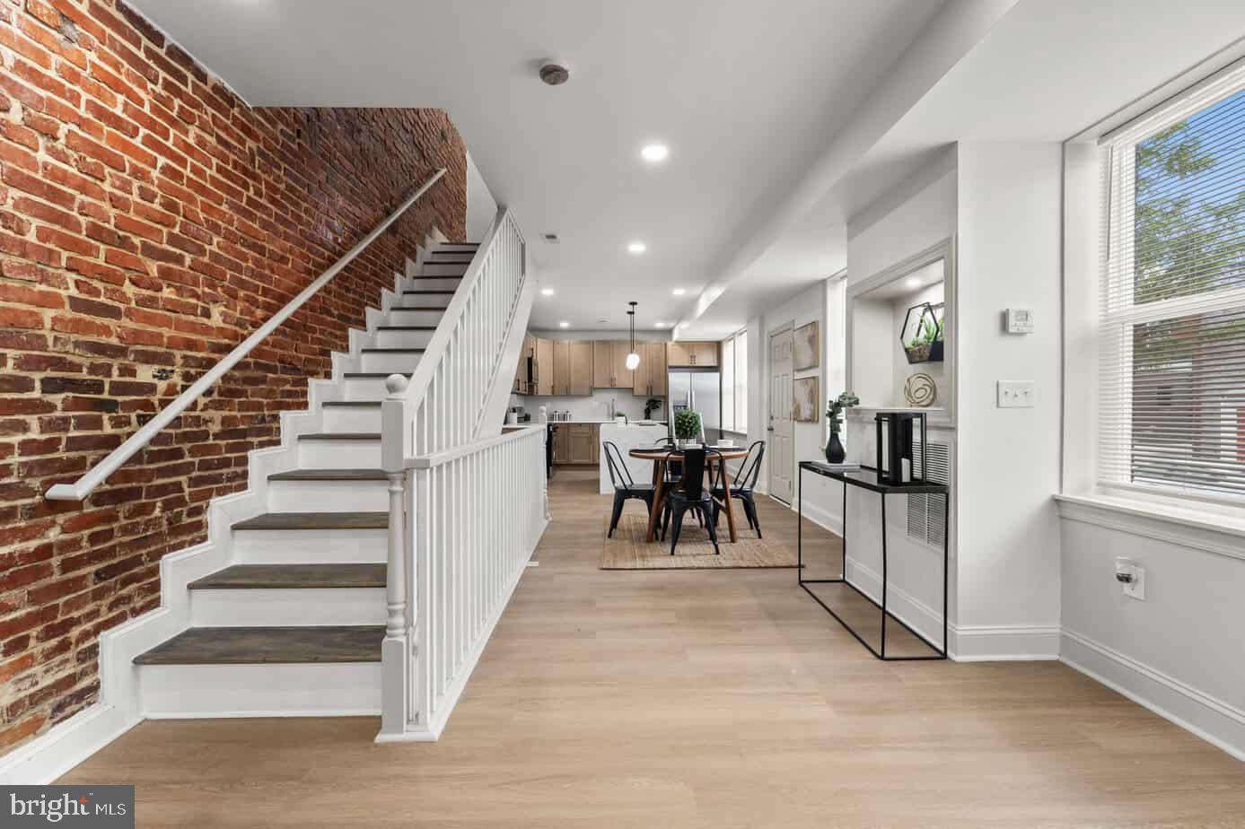 3121 McElderry Street Baltimore, MD 21205 - Photo 6 of 25 Staircase / Dining Area