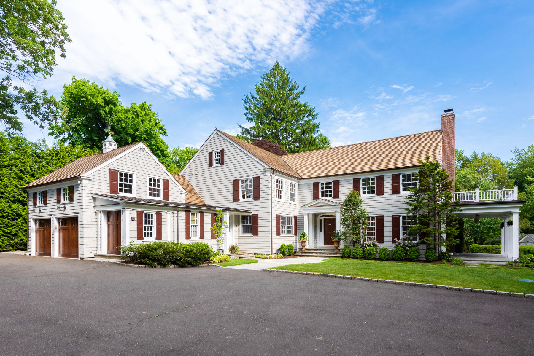 20 St Nicholas Road Darien, CT 06820 - Photo 3 of 38 front view of a house with a yard
