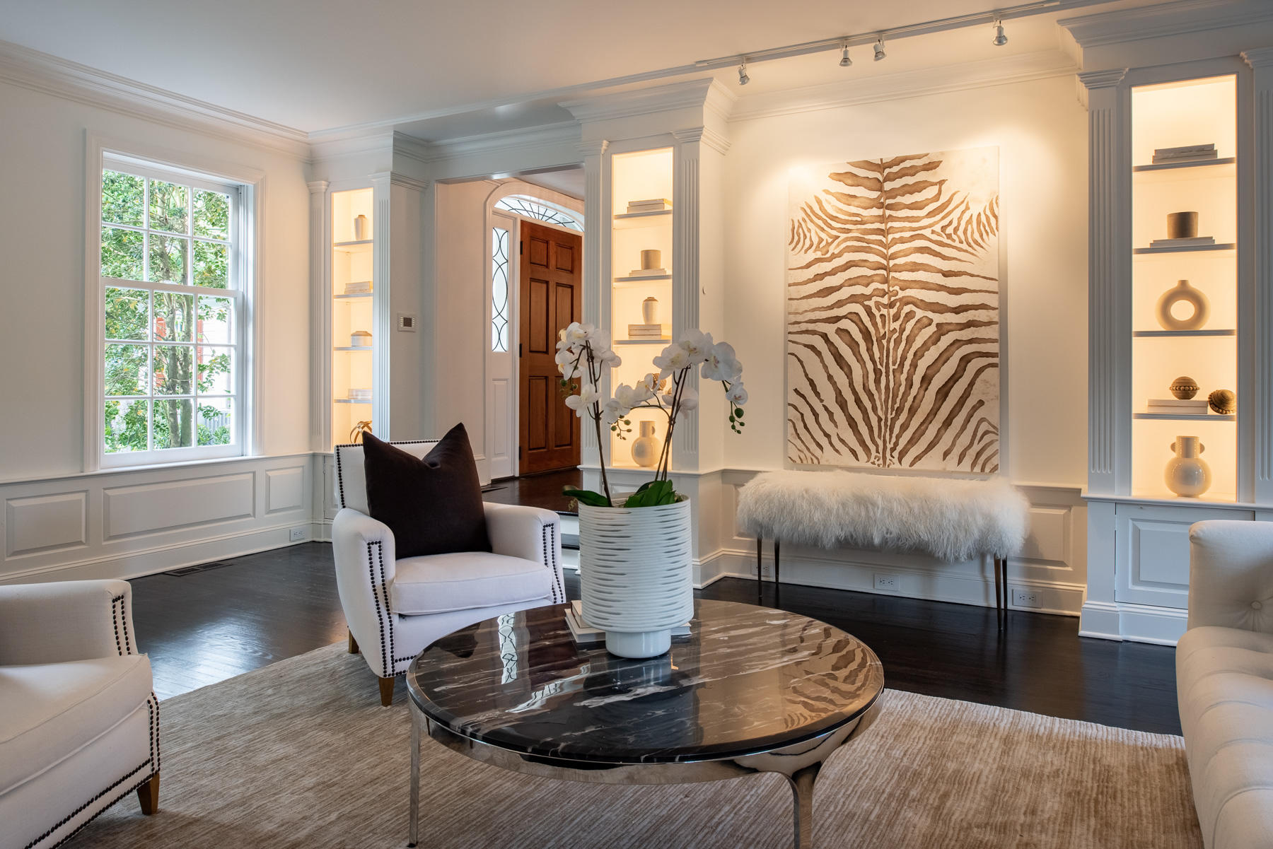 20 St Nicholas Road Darien, CT 06820 - Photo 6 of 38 a living room with furniture and a large window