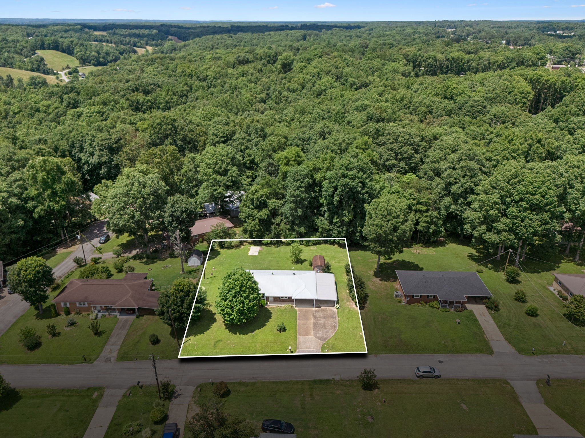 708 Hickory Street Centerville, TN 37033 - Photo 39 of 57 an aerial view of a yard