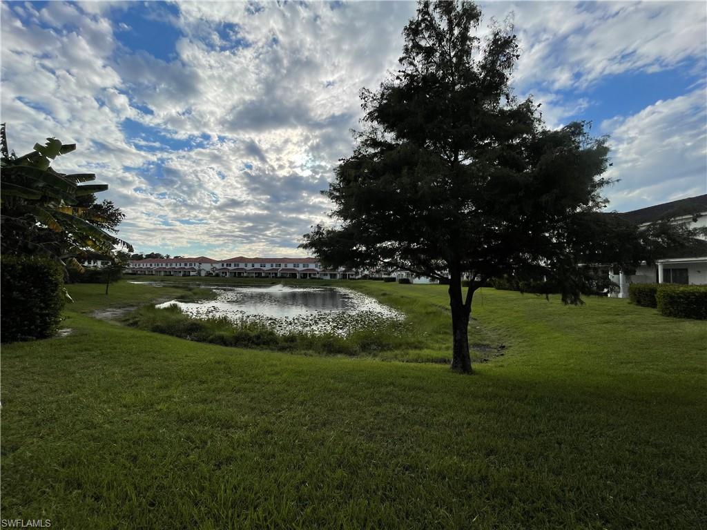 7051 Ambrosia Lane, Unit 3506 Naples, FL 34119 - Photo 15 of 23 a view of a garden with a fountain