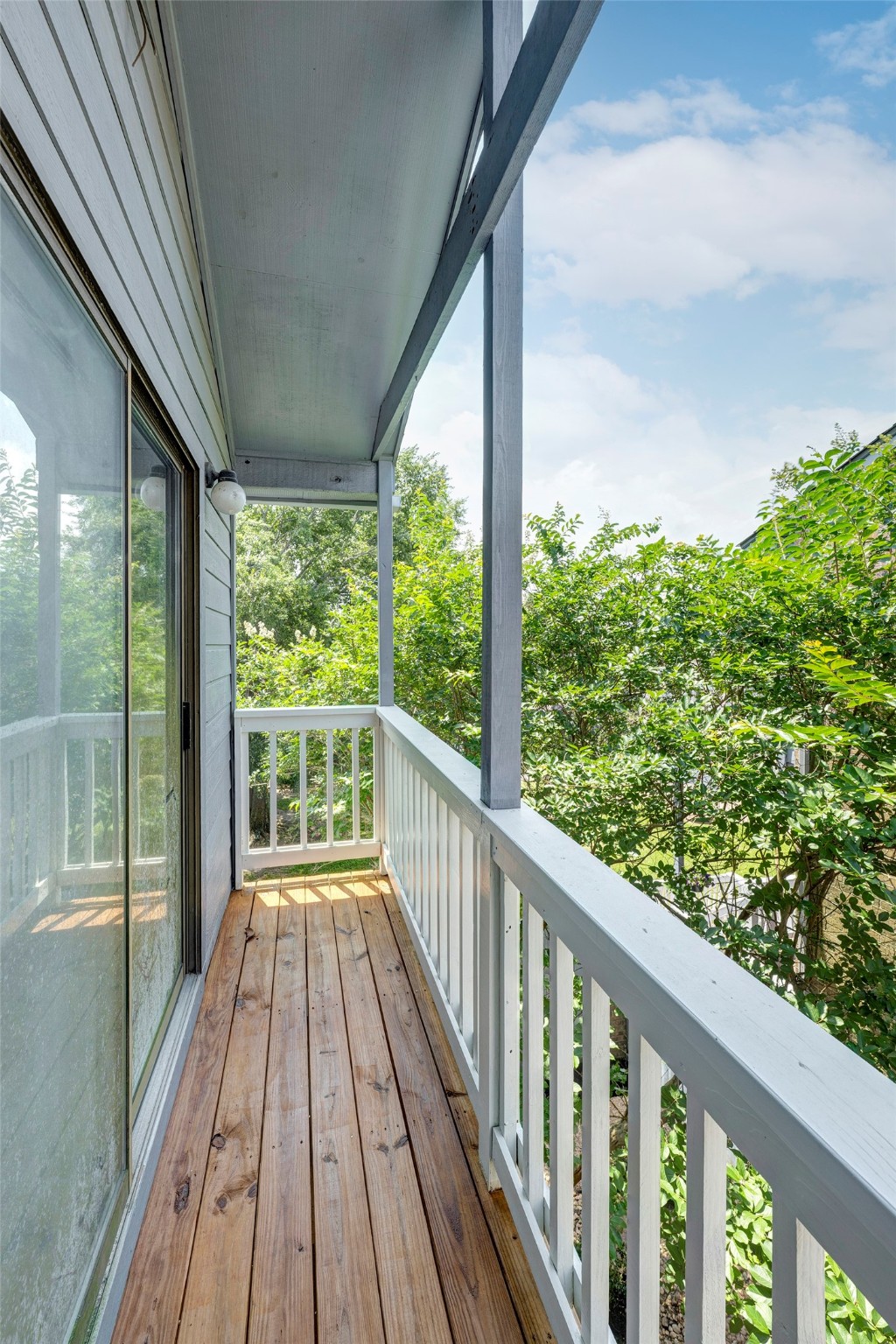 2601 South Broadway Street, Unit 29 La Porte, TX 77571 - Photo 37 of 37 a view of a balcony with wooden floor