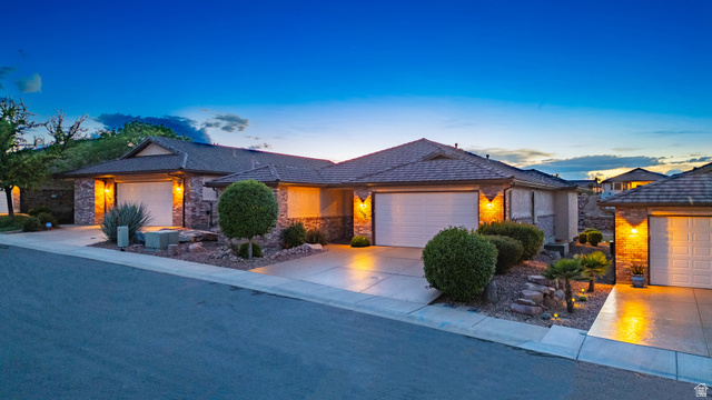 2212 Chippenham Court St. George, UT 84770 - Photo 1 of 75 View of front of property featuring an attached garage and driveway
