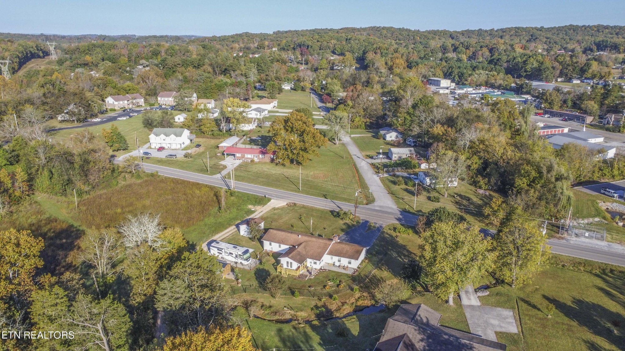 651 Hines Valley Road Lenoir City, TN 37771 - Photo 40 of 44 an aerial view of residential houses with outdoor space