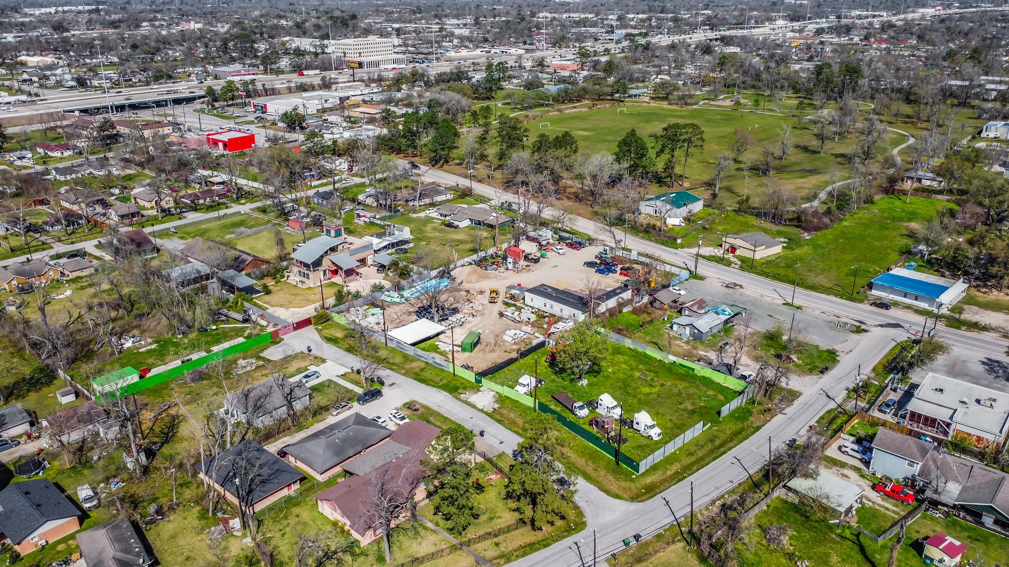 4106 Laura Koppe Road Houston, TX 77093 - Photo 8 of 17 an aerial view of residential houses with outdoor space