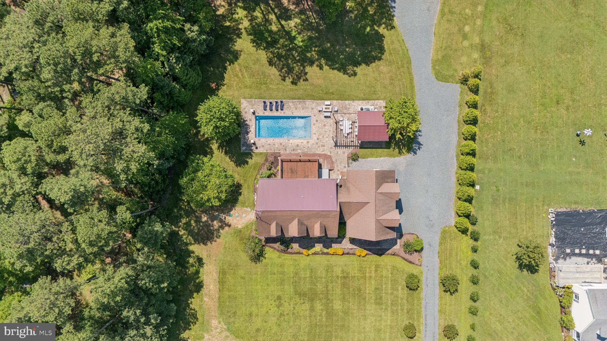6670 Tilghman Island Road Sherwood, MD 21665 - Photo 3 of 64 aerial view of a house with a yard