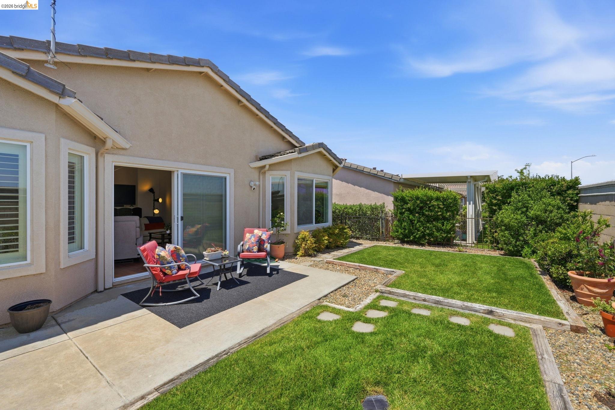 1024 Diamante Rio Vista, CA 94571 - Photo 24 of 27 Spacious concrete patio with direct sliding door access to the interior