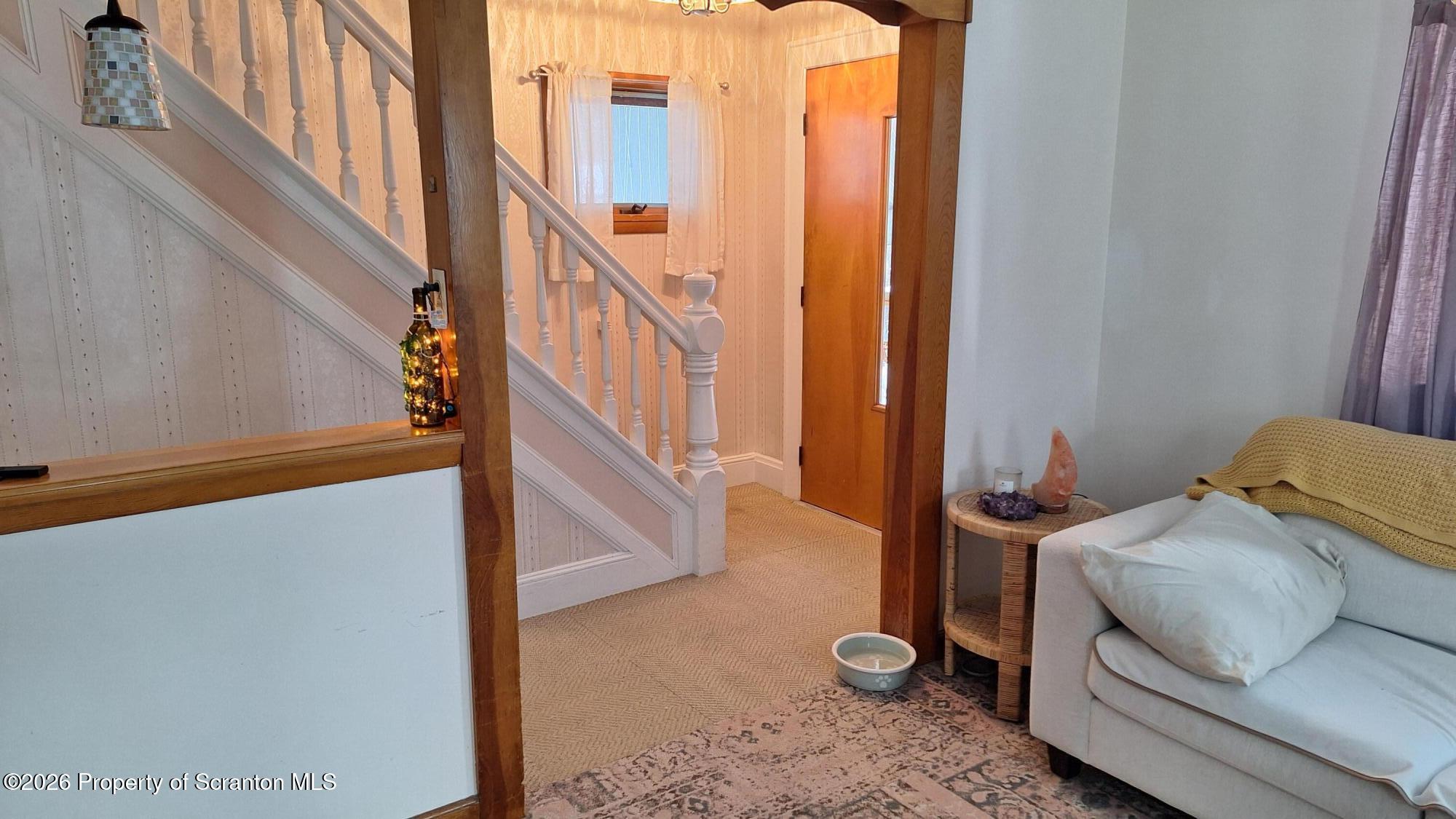 1947 Myrtle Street Scranton, PA 18510 - Photo 11 of 33 a view of staircase with living room