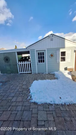 a view of yard with seating area