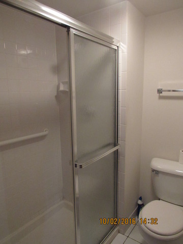 10640 Ridgeland Avenue, Unit 2A Chicago Ridge, IL 60415 - Photo 11 of 15 a bathroom with a toilet and a shower