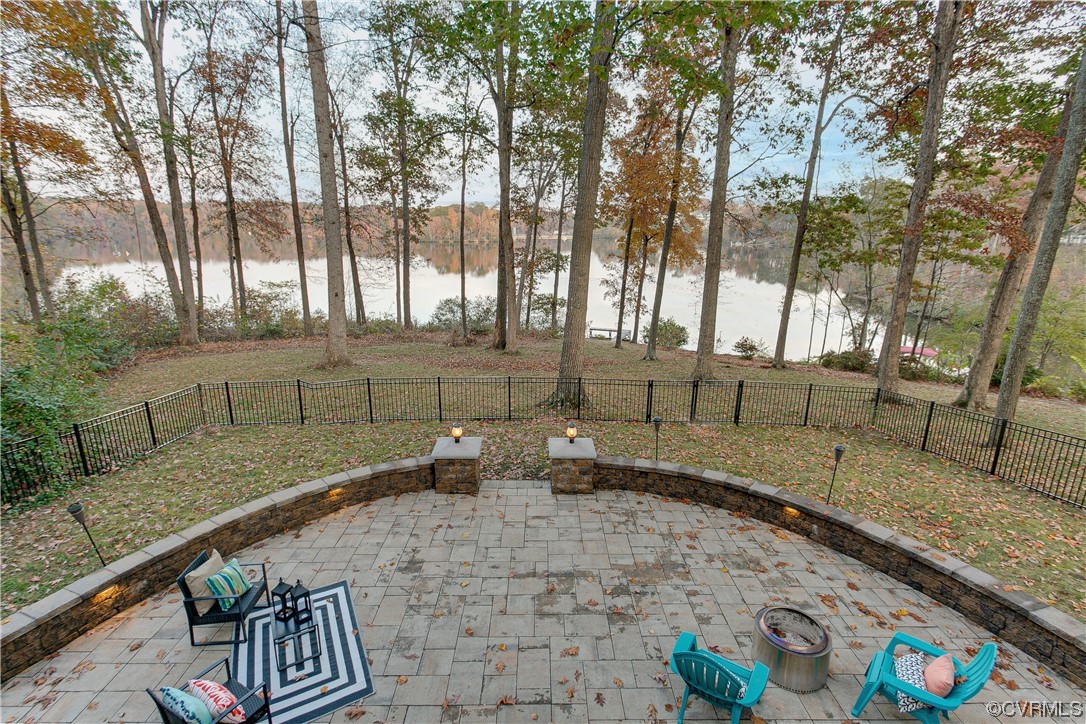 5623 Promontory Pointe Road Midlothian, VA 23112 - Photo 41 of 50 View of patio / terrace with a water view