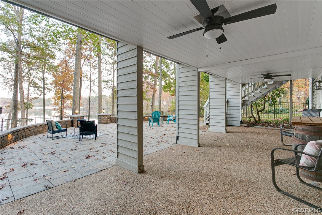 5623 Promontory Pointe Road Midlothian, VA 23112 - Photo 42 of 50 View of patio / terrace with ceiling fan