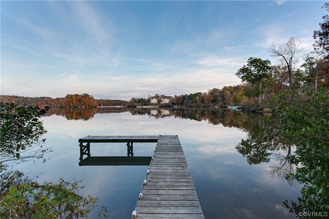 5623 Promontory Pointe Road Midlothian, VA 23112 - Photo 45 of 50 Dock area with a water view