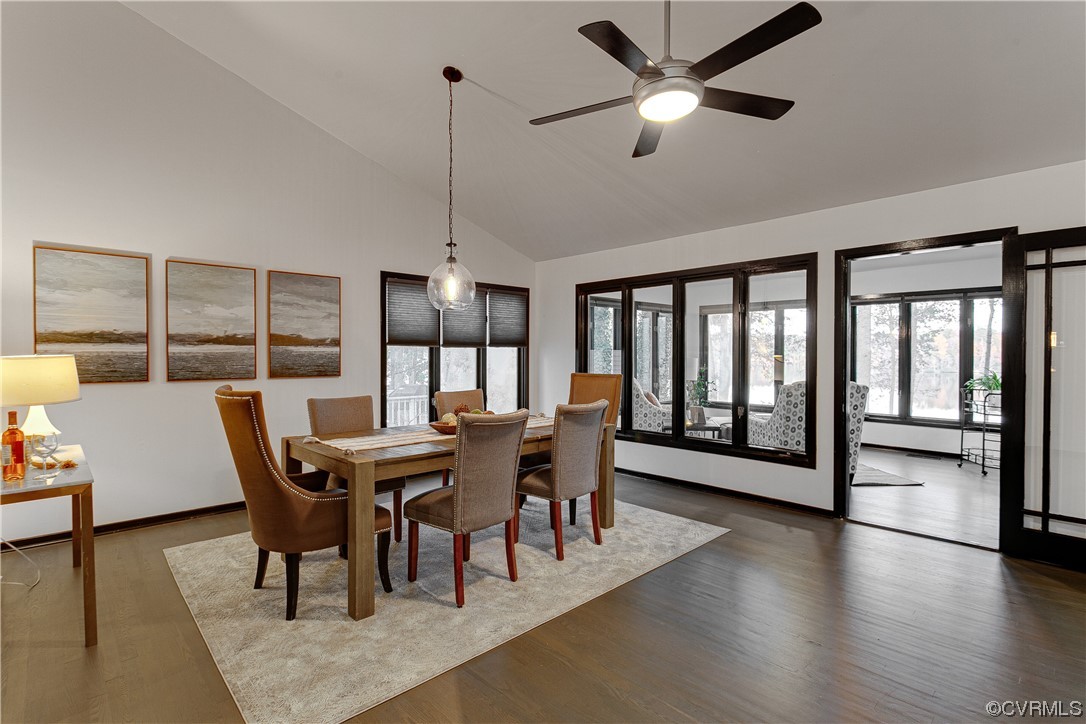 5623 Promontory Pointe Road Midlothian, VA 23112 - Photo 9 of 50 Dining area featuring dark hardwood / wood-style f