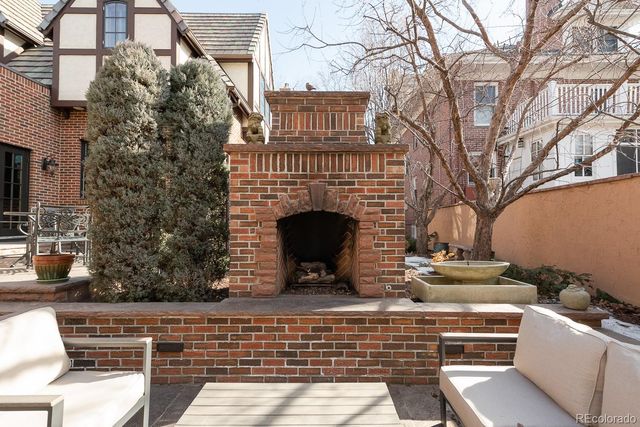 a view of outdoor space with seating area