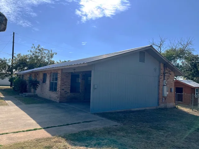 a backyard of a house