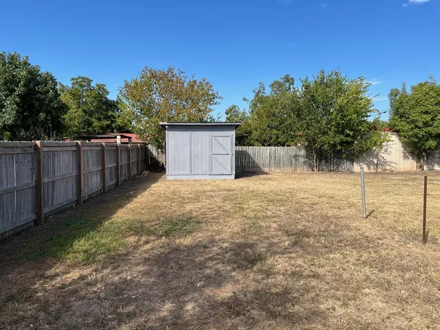 a backyard of a house