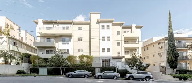 a car parked in front of a building
